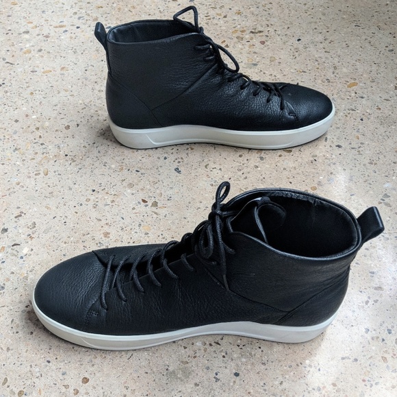 ecco black high tops